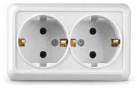 Розетка 2м с.з крем Олимп Universal арт. Б-О0128