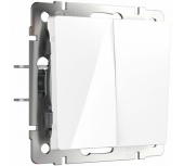 Выключатель 2-кл WL01-SW-2G W1120001 белый WERKEL арт.а051135