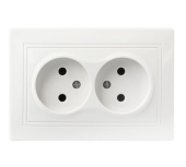 Розетка 2м Smartbuy Венера б.з белая арт.SBE-01w-10-S2-N-c