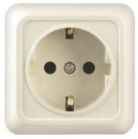 Розетка 1м с.з крем Олимп Universal арт. Б-О0028