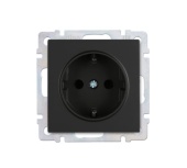 Розетка 1м Smartbuy Нептун с.з черная арт.SBE-05b-16-S1-Z