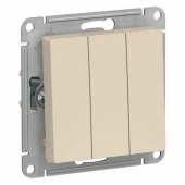 Выключатель 3кл бежевый ATLASDESIGN Schneider арт. ATN000231