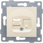 Розетка RJ45 бежевый GUSI Ugra арт.C11K1-003