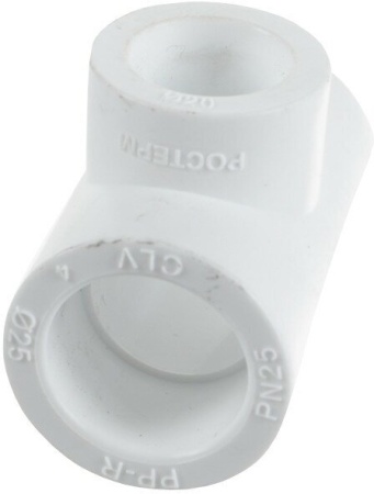 Тройник переходной 25 20 25 полипропиленовый в ассортименте(1)