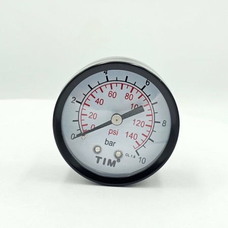 Манометр аксиальный 10 бар TIM Y-50T-10