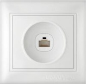 Розетка компьютерная белая Севиль Universal арт. С0051